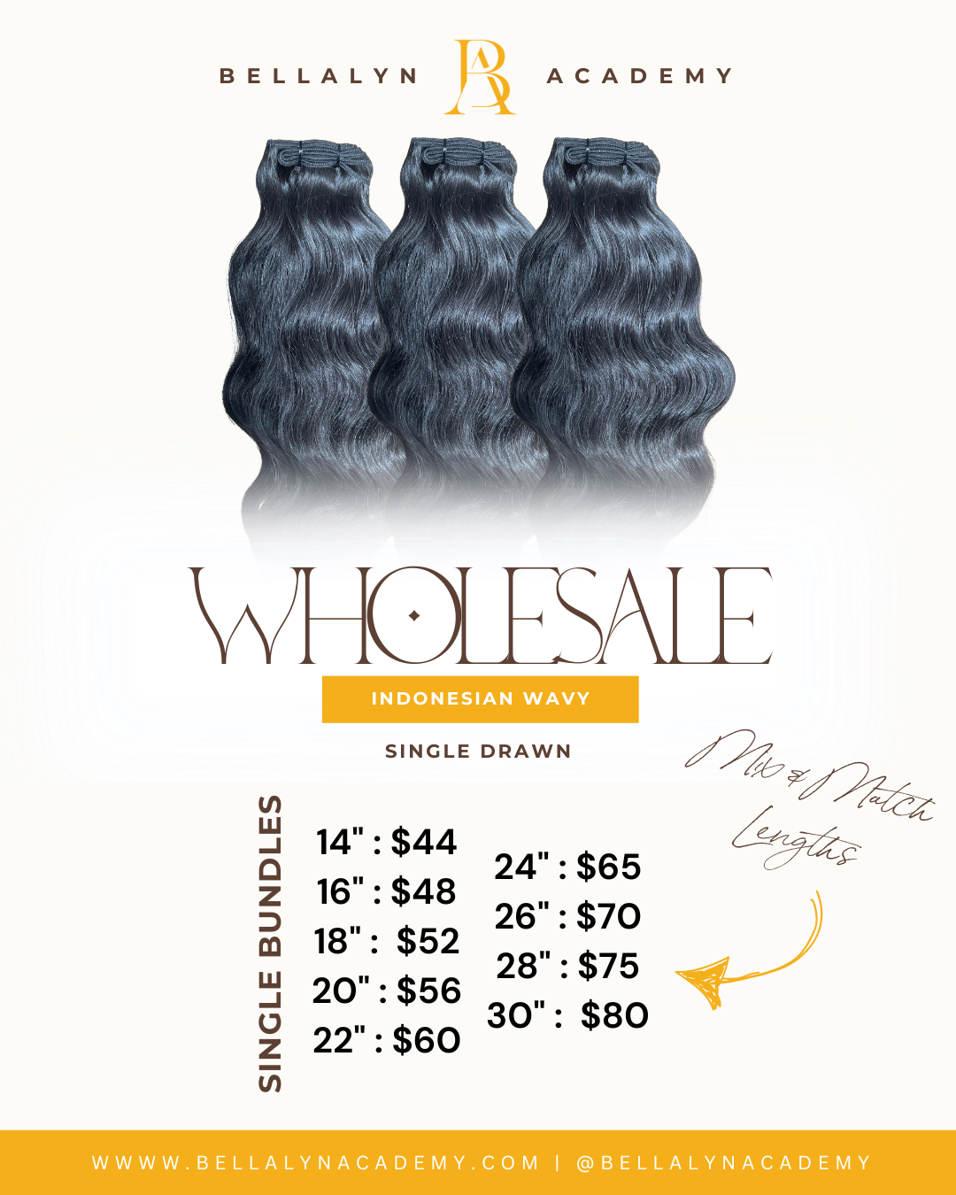 Indonesian Single Bundle Sale (MOQ OF 6 BUNDLES REQUIRED)